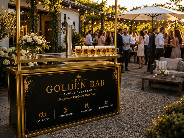THE GOLDEN BAR bei einem stilvollen Outdoor-Event