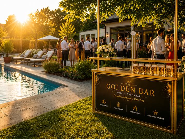 THE GOLDEN BAR bei einem Pool-Event