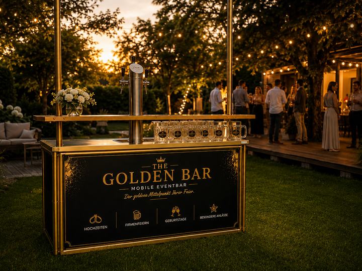 THE GOLDEN BAR im Abendlicht